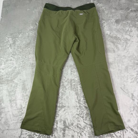 Figs Kade green staight leg nurse scrubs bottoms cargo womens Large - Picture 2 of 7